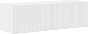 vidaXL Dulap TV de perete Alb Lucios 98 x 31 x 29,5 cm Lemn compozit