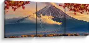 Tablou - Japonia, Muntele Fudji (cu ceas) (90x30 cm)