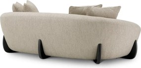 Canapea design LUX Siderno, Splendor gri deschis