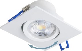 Eglo 902283 - Set de 3 spoturi LED SALICETO, reglabil, 4,8 W, 230 V, 8,8 x 8,8 cm, alb