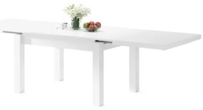Masă extensibilă RALF albă pentru 12 persoane
