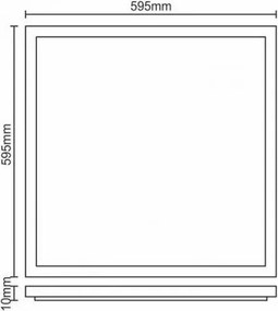 Lampă încastrată LED LED/40W/230V 4500K