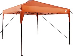 vidaXL Cort cu Copertină Manual Portocaliu 290 x 290 x 251 cm țesătură