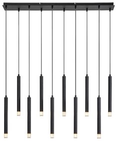 Lustra suspendata stil minimalist Ramira 10L negru
