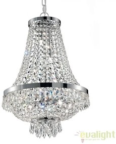 Lustra, Pendul cristal, inaltime reglabila, diam.38cm, CAESAR SP6 CROMO 033532