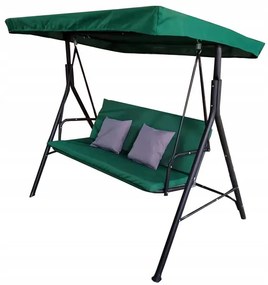 ShopJK LEAGĂN DE GRĂDINĂ VERDE + 2 PERNE HO02
