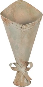 Suport pentru ghiveci, de perete, din metal, aspect vintage, Florine