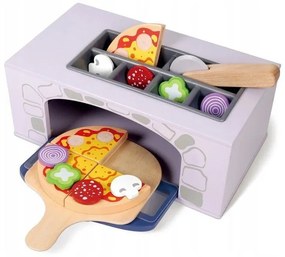 Set joacă - cuptor pentru pizza cu accesorii Ecotoys