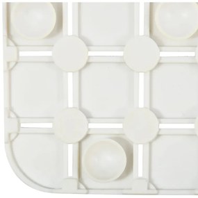 Spirella Covor de duș antiderapant QUADRO Premium,alb, 54 x 54 cm