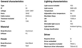 Lustra LED suspendata design modern minimaliat VICO II 60cm