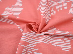 Lenjerie din bumbac Renforce IMARA rosie Dimensiune lenjerie de pat: 2 buc 80 x 80 cm | 200 x 200 cm