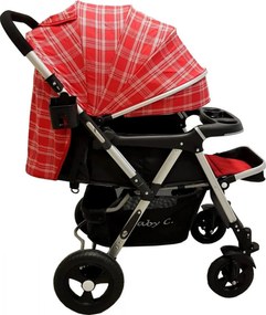 Carucior nou nascuti 2 in 1 BABY CARE™ PRO 511, Cadru aluminiu, Maner reversibil, Spatar reglabil in 5 trepte, Amortizoare, Frana picior,Pliabil ,