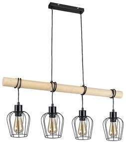 Lustra suspendata stil minimalist industrial Fabian 4L