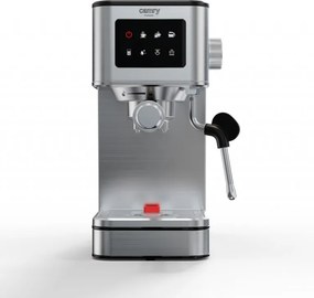 Aparat de espresso 7-în-1 Camry CR 4389, 1200 W, 20 bar, 1,7 l, control PID, panou LCD tactil, încălzire cești, extracție la rece, oțel inoxidabil