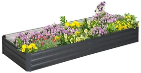 Outsunny Pat de Grădină Înălțat pentru Exterior, Gri | Aosom Romania