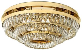 Lustra aplicata LED, Plafoniera, Auriu, Sticla, SAYOV 80 auriu
