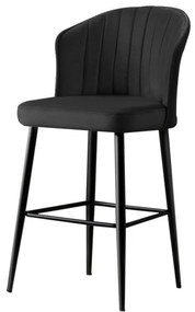 Set de scaune de bar Rubi Black, 2 buc., 2 buc.