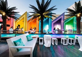 Set 2 tabureti de exterior / interior design modern premium FRAME STOOL 54096 Vondom