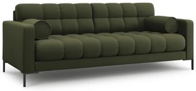 Canapea Bali 4 locuri stofa/picioare negre L217 cm