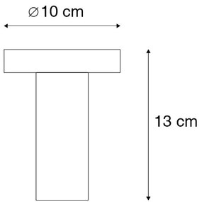 Plafoniera moderna neagra - Facil