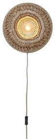 Aplica de perete Eco, Bambus, Barbados natural/brown 35cm