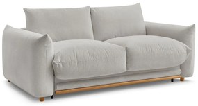 Canapea gri deschis extensibilă 214 cm Ernest – Bobochic Paris