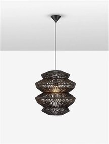 Lustra/Pendul design natural NUA negru