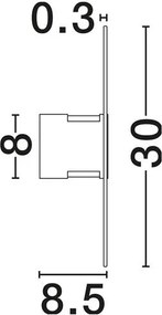 Aplica de perete LED decorativa VETRIO