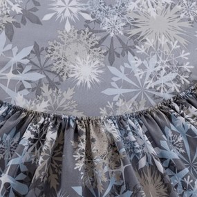 Cearsaf din microfibra SNOWFLAKE modrosede 180x200 cm