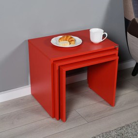 Masă pliabilă SHP Red, 3 buc
