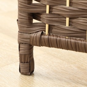 HOMCOM Paravan interior din lemn 3 panouri separator de cameră pliabil pentru living dormitor 135 x 180 cm maro | Aosom Romania