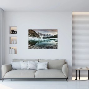 Tablou - lacul iarna (90x60 cm)