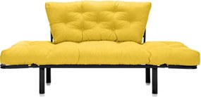 Canapea Extensibilă 2 locuri SUNNY, pentru terasă, 155x70x85 cm, Galben-Enjoy
