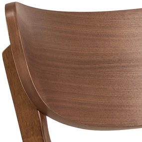 MAZZONI EXPORT ROXY Nucă Naturală - SCAUN DE LEMN PENTRU SALON SUFRAGERIE BUCĂTĂRIE RETRO