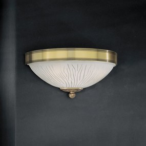Aplica de perete design clasic din alama si sticla 5600