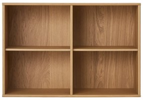 Bibliotecă în culoare naturală cu aspect de lemn de stejar suspendată 89x61 cm Mistral – Hammel Furniture