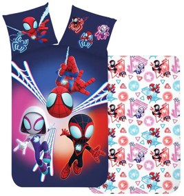 Omul Păianjen Spidey Dark set de lenjerie de pat 140×200cm, 70×90 cm