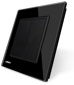 Priza blank/goala Livolo cu rama din sticla