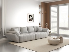 Canapea extensibilă dumonde cu ladă de depozitare si sezut confortabil din spuma high-density, Berlin Euphoria Dove 300x100 cm