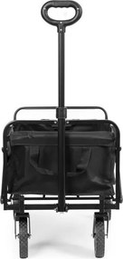 Cărucior de transport pliabil 100 kg – cărucior de grădină și plajă cu roți Portocalie