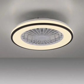 Ventilator LED RGBW dimabil de tavan JUST LIGHT. 14447-18 LENO LED/44W/230V + telecomandă