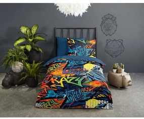 Lenjerie de pat pentru copii din microfibră pentru pat de o persoană, extinsă 140x220 cm Jeff – Good Morning