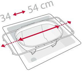 Tescoma Coș reglabil pentru strecurat GrandCHEF 34x 24 cm
