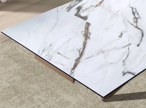 Masa extensibila deosebita design LUX Marble 160-240x100cm