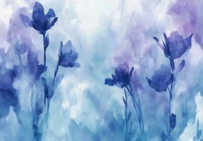 Fototapet - Flori violet pictate I. (147x102 cm)