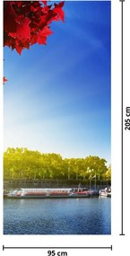Fototapet pentru ușă - Parisul toamna (95x205cm)