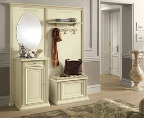 Mobilier lemn masiv de hol Caterina, 173 × 42 × 206 cm