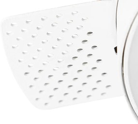 Spot modern îngropat alb GU10 AR111 rotund fără rama - Oneon