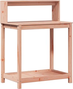 vidaXL Masă de plantare cu rafturi 82,5x50x109,5 cm lemn masiv douglas