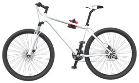 vidaXL Suport reparații biciclete de perete, pliabil, roșu/ negru oțel